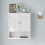 Wandkast - MUVOE - Badkamer - Wit - MDF - Verstelbare planken 3