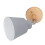 grau Gummi-Holz-Wandleuchte, 12 cm Schirm 11
