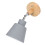 grau Gummi-Holz-Wandleuchte, 12 cm Schirm 14