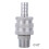 4pcs G1/2in Male Thread Stainless Steel Quick 11
