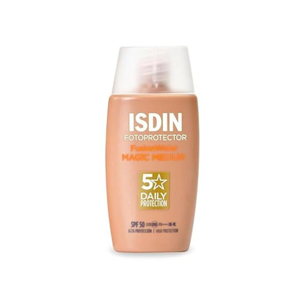 Isdin Sunscreen - Fotoprotector Fusion Water - Spf 50 - Tinted - Non-Greasy - 50 Ml