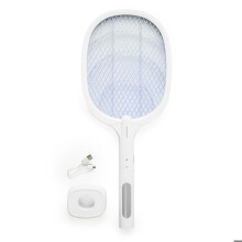 Raquette Anti-insectes Rechargeable 2 en 1 avec Lumière UV Elecfly InnovaGoods LASER NUISIBLES POUR LE JARDIN