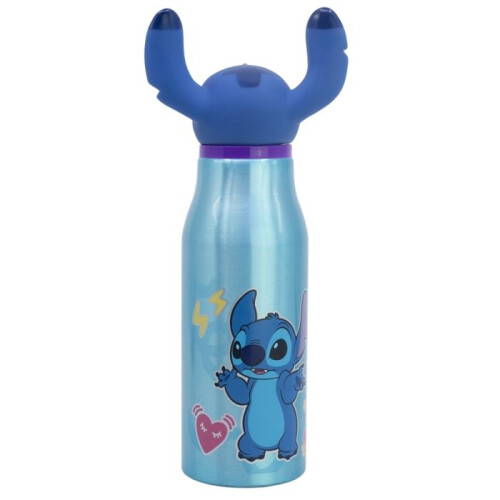 Disney Stitch - Bottiglia in alluminio con tappo 3D 690 ml 1