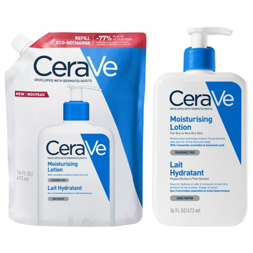 CeraVe CeraVe Feuchtigkeitsspendende Eco-Refill Ohne Duft 473 ml 2