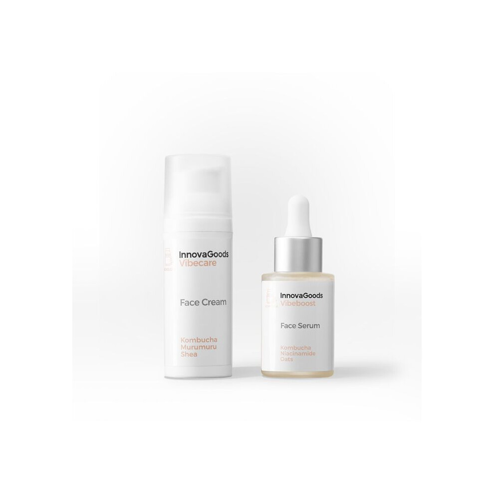 Innovagoods Cream Cosmetics Set - Duo Hydration Pack For Face - Vegan - 30 Ml Serum - 50 Ml