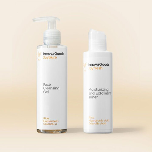 Gesichtsreinigungs-Duo-Packung Rice InnovaGoods 1