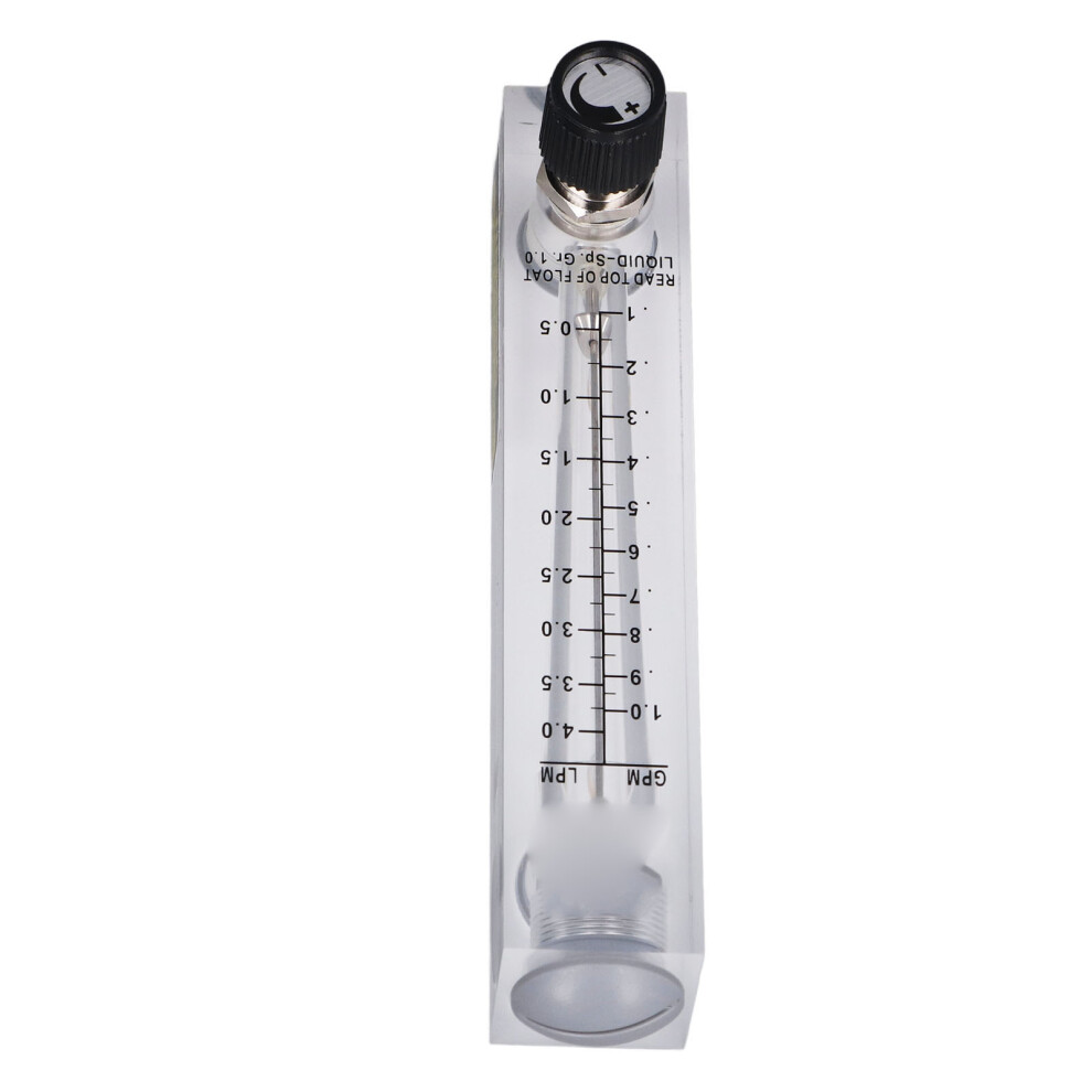 Lzm-15T Liquid Flowmeter, 0.1-1Gpm, Clear Acrylic Panel Regulation 9341341833041