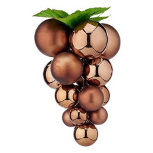 Christmas Baubles - Not specified - Small Brown Grapes - Plastic - 14 x 14 x 25 cm - To hang