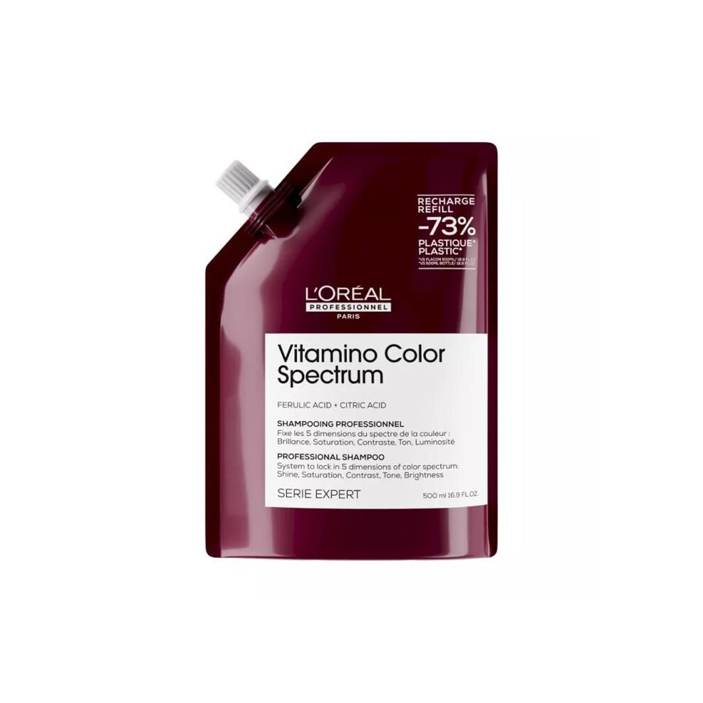 New L’oréal Paris L'oréal Professionnel Vitamino Color Spectrum Shampoo Refill Pack For Coloured Hair 500Ml