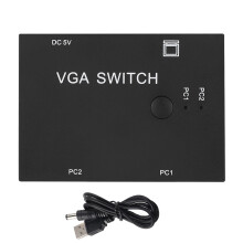 VGA Splitter Computer Accessory 2-In-1-Out 2 Port