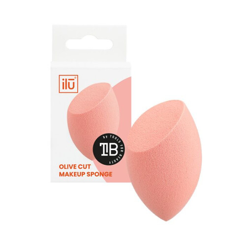 Esponja de maquillaje - Ilū - Esponja cortada de oliva naranja - Suave - Dulce - Resistente 2