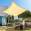 Shazail InnovaGoods Sombra Retangular Vela 2 x 3 m - Bege 2