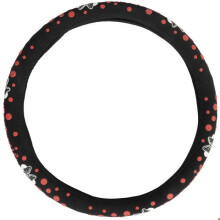 Copertura del volante per auto - Minnie Mouse - Rosa Nero - Diametro 37/39 cm - Antiscivolo