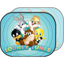 Tataway Paio di parasole laterali 44 x 35 cm Looney Tunes per auto bambini ragazzi ragazze cartoni animati Bugs Bunny Duffy Duck