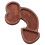 Aperitif Board C Type Walnut Cheese Platter BPA Free Odorless Easy Cleaning L 13