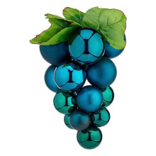 Christmas Baubles - Blue Grapes - Plastic - 14 x 14 x 25 cm - Hanging Decorations