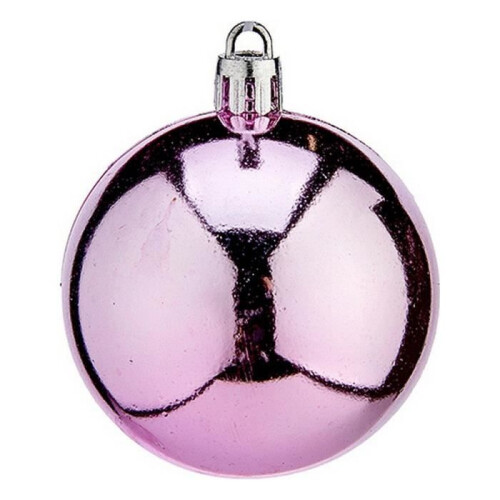 Christmas Baubles - Unspecified - Ø 6 cm - Pink - Plastic - Decorative