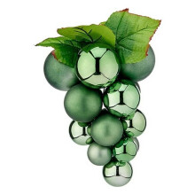 Christmas Ball - Green Grapes - Plastic - 19 x 28 x 19 cm - Hanging Decoration
