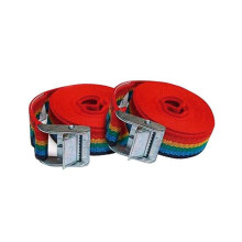 -Cinghia 25 mm x 3 m. Colore arcobaleno 2 unità. Peso max. 350 kg.