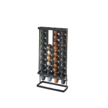 Support à capsules - ON RANGE TOUT ! - Noir - Métal - 40 capsules - Design contemporain