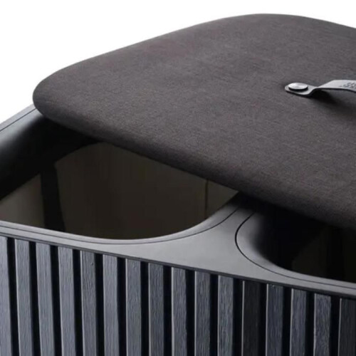 Joseph Joseph Cesta per il bucato - JOSEPH JOSEPH - Tota Luxe - 90 litri - Nero - Bambù e tessuto 1