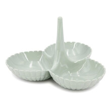 Plato de hors d'oeuvre - GUZZINI - Tiffany - Verde - 23x23,5xH15,5cm - Diseño Italiano