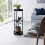Supporto per piante - Nero - Acciaio - 2 livelli - Su ruote - Decorativo 3