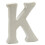 Pincello decoratie letter K 12,5 x 2 x 15 cm polyurethaan wit 1