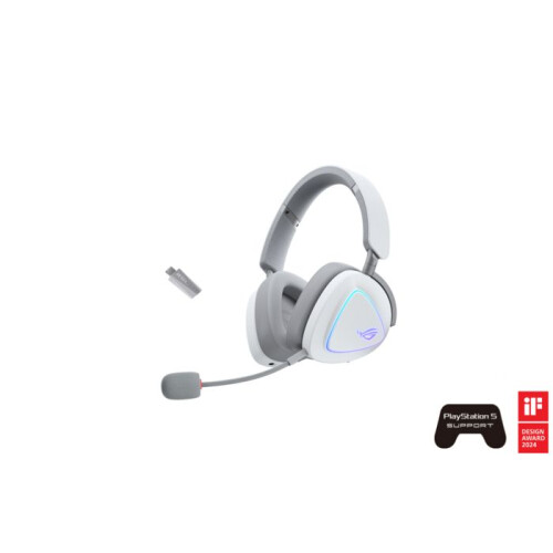 ASUS ASUS ROG Delta II Headset Wired & Wireless Head-band Gaming USB Type-C Bluetooth White