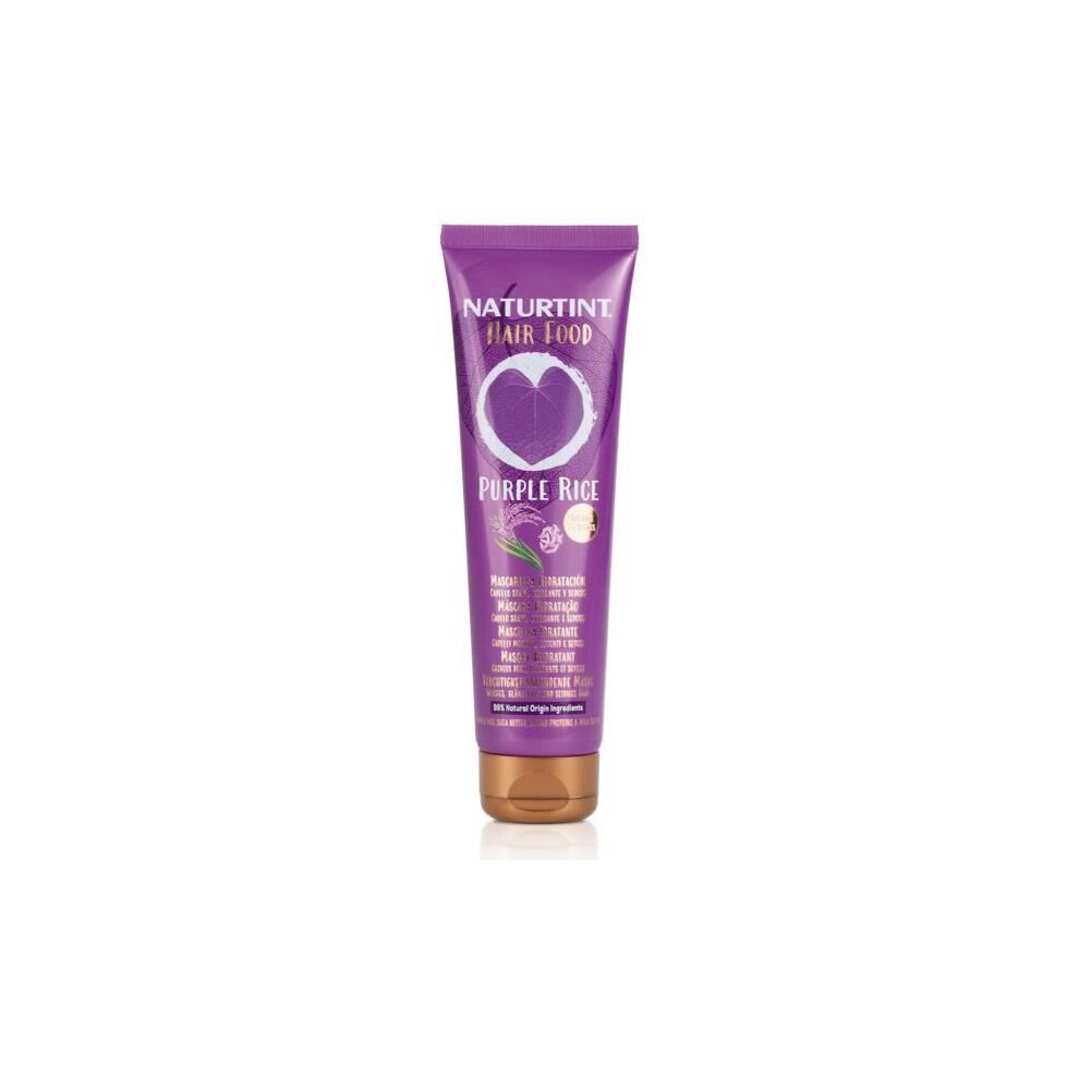Purple/Cream Naturtint+ Rice Hair Food Mask 150 Ml Of