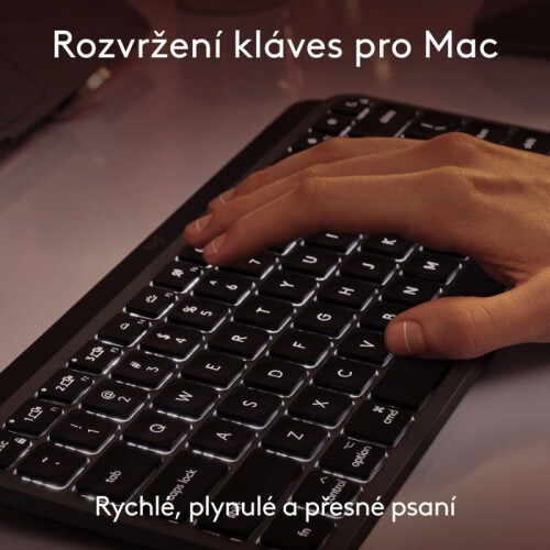 Logitech Clavier sans fil - LOGITECH - MX Keys Mini - Rétroéclairé - US INTL - 60% compact 1