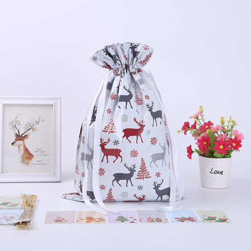 (C) 10x Wrap Large Christmas Sacks Reusable Present Bag For Weddings Also 1
