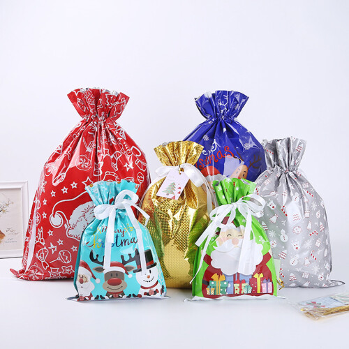 (B) 10x Wrap Large Christmas Sacks Reusable Present Bag For Weddings Also 2