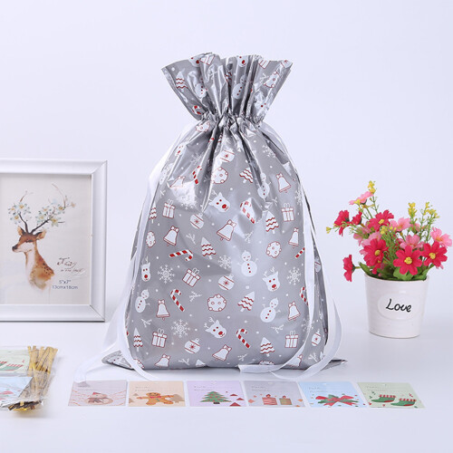 (E) 10x Wrap Large Christmas Sacks Reusable Present Bag For Weddings Also 2