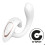 SATISFYER - G FOR GODDESS 1 RABBIT VIBRATOR WHITE 1