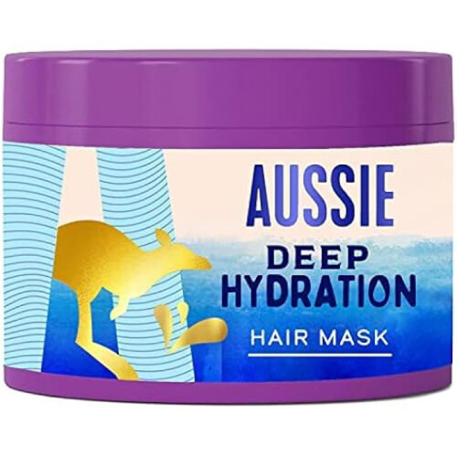 Aussie Masque capillaire - AUSSIE - Deep Hydration - Vegan - 93% Ingrédients Naturels - Cheveux Bouclés
