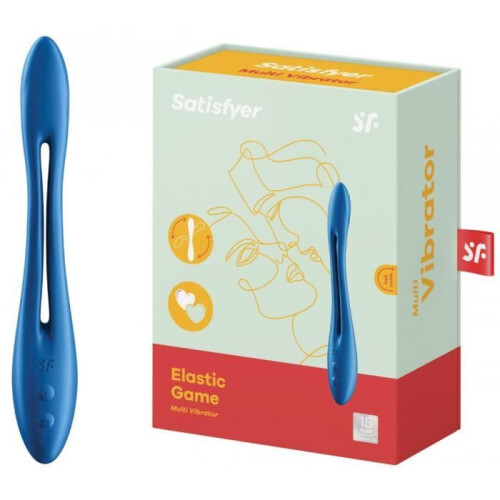 SATISFYER ELASTIC GAME MULTI VIBRATOR - BLUE 1
