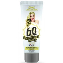 Crema colorante - Hairgum - Color Sixty's - Amarillo - Sin amoníaco - Textura crema
