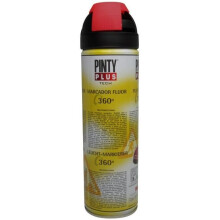 Spray paint - PINTY - T107 - 500 mL - Red - High visibility