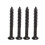 Placa de cuello trapezoidal de metal con tornillo - Negro 8
