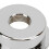Placa redonda de metal Electrosocket TL 2 piezas plateadas 6