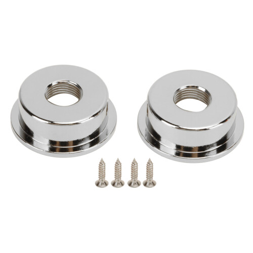 Placa redonda de metal Electrosocket TL 2 piezas plateadas 1