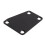 Placa de cuello trapezoidal de metal con tornillo - Negro 15