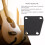 Placa de cuello trapezoidal de metal con tornillo - Negro 9
