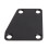 Placa de cuello trapezoidal de metal con tornillo - Negro 14