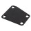 Placa de cuello trapezoidal de metal con tornillo - Negro 7