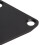 Placa de cuello trapezoidal de metal con tornillo - Negro 4