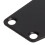 Placa de cuello trapezoidal de metal con tornillo - Negro 12