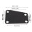 Placa de cuello trapezoidal de metal con tornillo - Negro 3