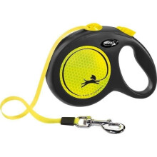 TRIXIE flexi New NEON strap leash - Size L - 5m - Fluorescent yellow